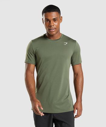 Gymshark Arrival T Shirts Herr Olivgröna | SE 3817OKI